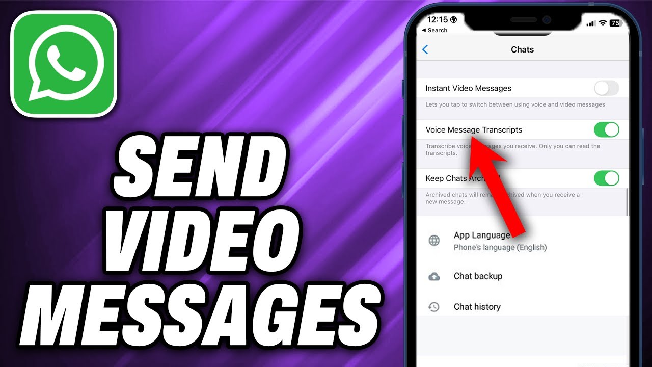 How To Send WhatsApp Video Messages on iPhone (2024) - Quick Help - YouTube