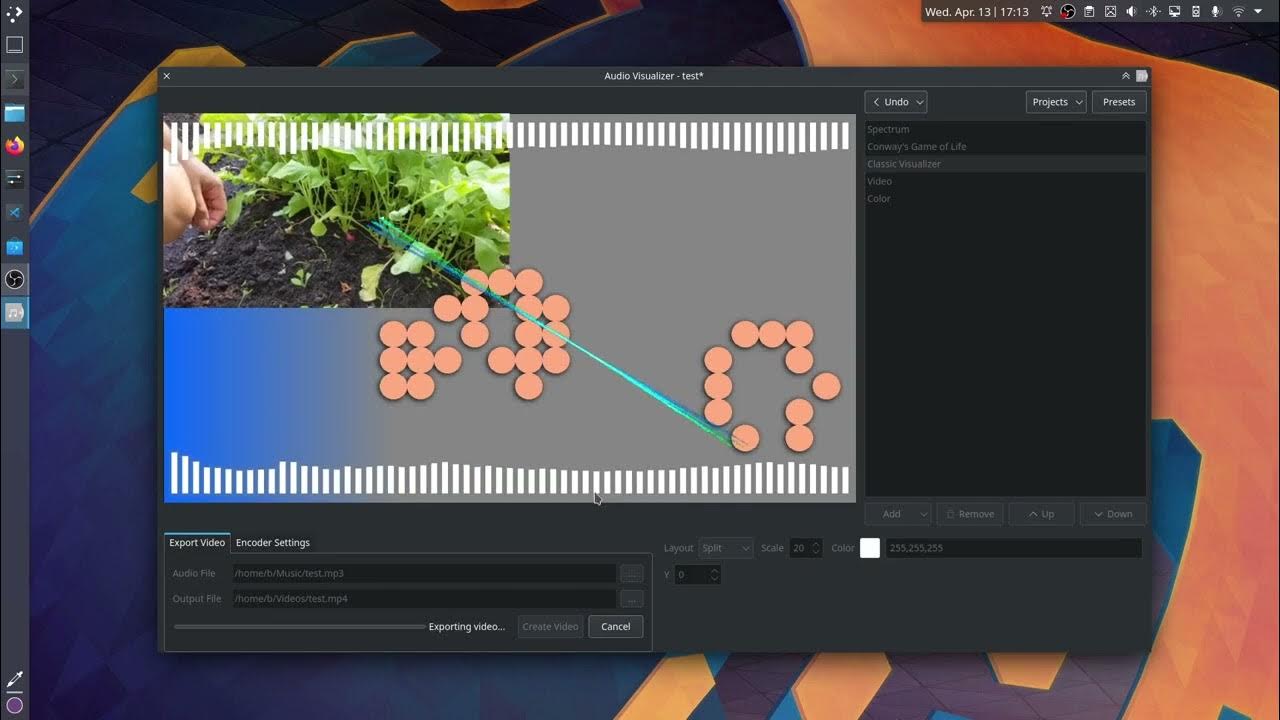 Audio Visualizer - a Python Qt app for making visualizations from audio ...