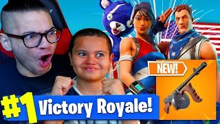 *NEW* DRUM GUN IS TOO OVERPOWERED! *NEW* CRAZY JULY 4 SKINS! FORTNITE BATTLE ROYALE 9 YEAR OLD KID!