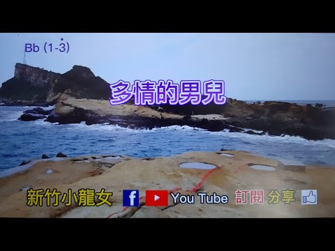 多情的男兒/ 宗右衛門町ブルース Bb 簡譜字幕 伴奏 KTV~新竹小龍女