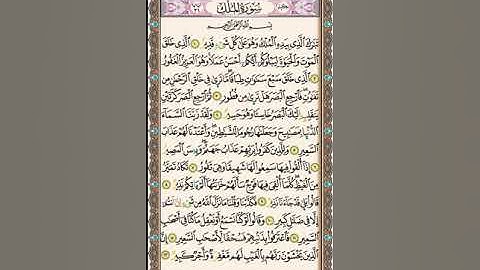 سورة الملك برواية ورش عن نافع بصوت القارئ ربيع جامع