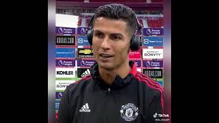Интервью Роналду  после дебютного матча за  Манчестер Юнайтед