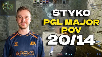CS2 POV Apeks STYKO (20/14) vs ECSTATIC (Ancient) PGL CS2 Major Copenhagen 2024 Europe RMR B