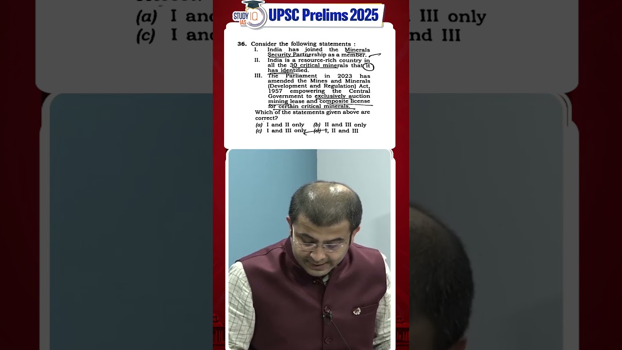 UPSC Prelims 2025 Asked Questions, Paper 1, SET B 