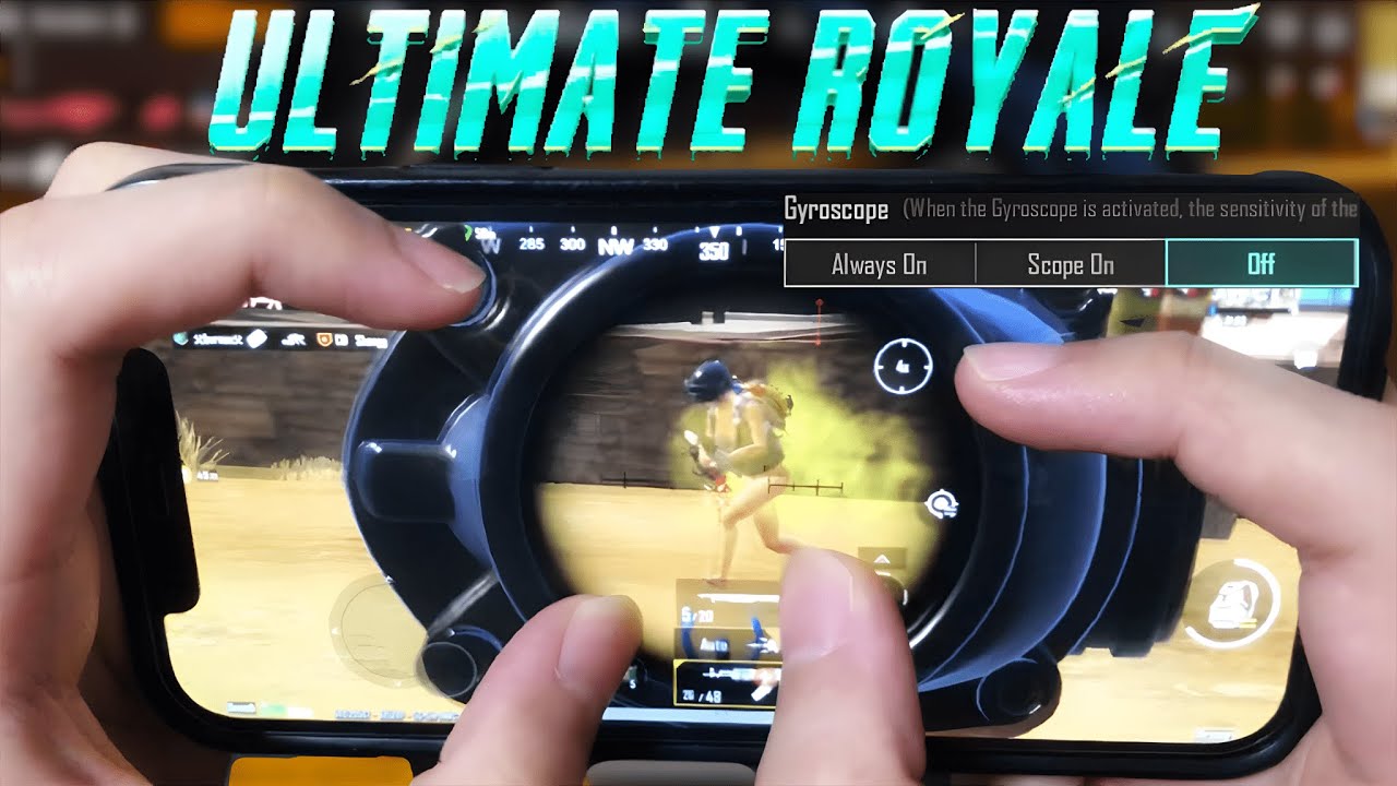 No Gyro iPhone Player 1vs4 Clutches in Ultimate Royale#21 (Handcam) | PUBG Mobile