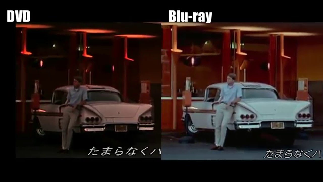 アメリカングラフィティ Blu Ray Vs Dvd Ps4アプコン 画質比較 American Graffiti Youtube