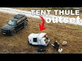 Thule outset tent review  installs directly on the trailer hitch