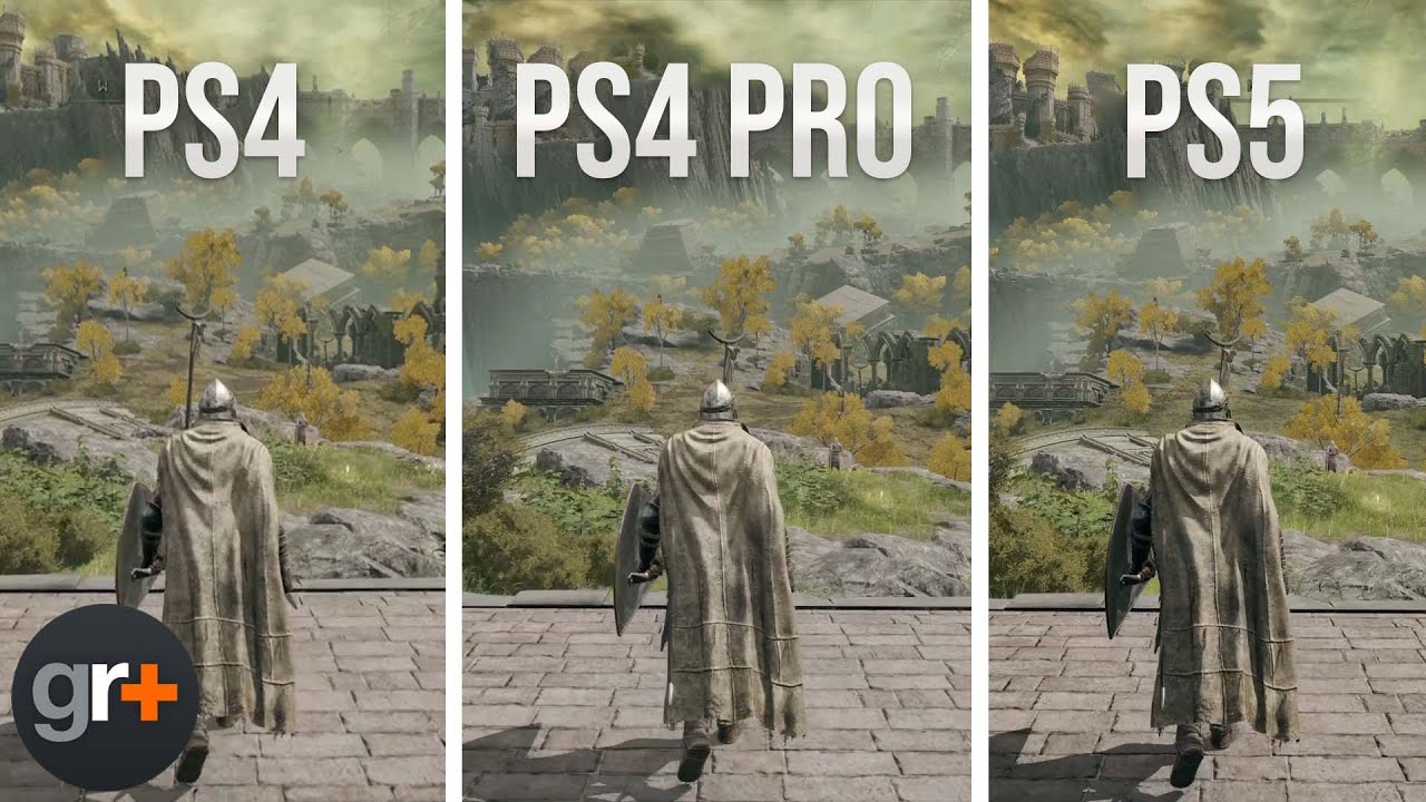 Elden Ring Graphics Comparison  PS4 vs PS4 Pro vs PS5 