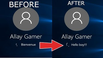How to change the welcome text in Windows 10