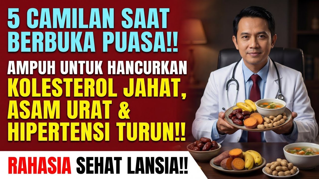 5 CAMILAN SAAT BERBUKA PUASA‼️Ampih Untuk Hancurkan Kolesterol Jahat, Asam Urat & Hipertensi Turun!!