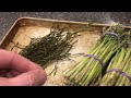 DEHYDRATING “asparagus” (for soups and stews) drying