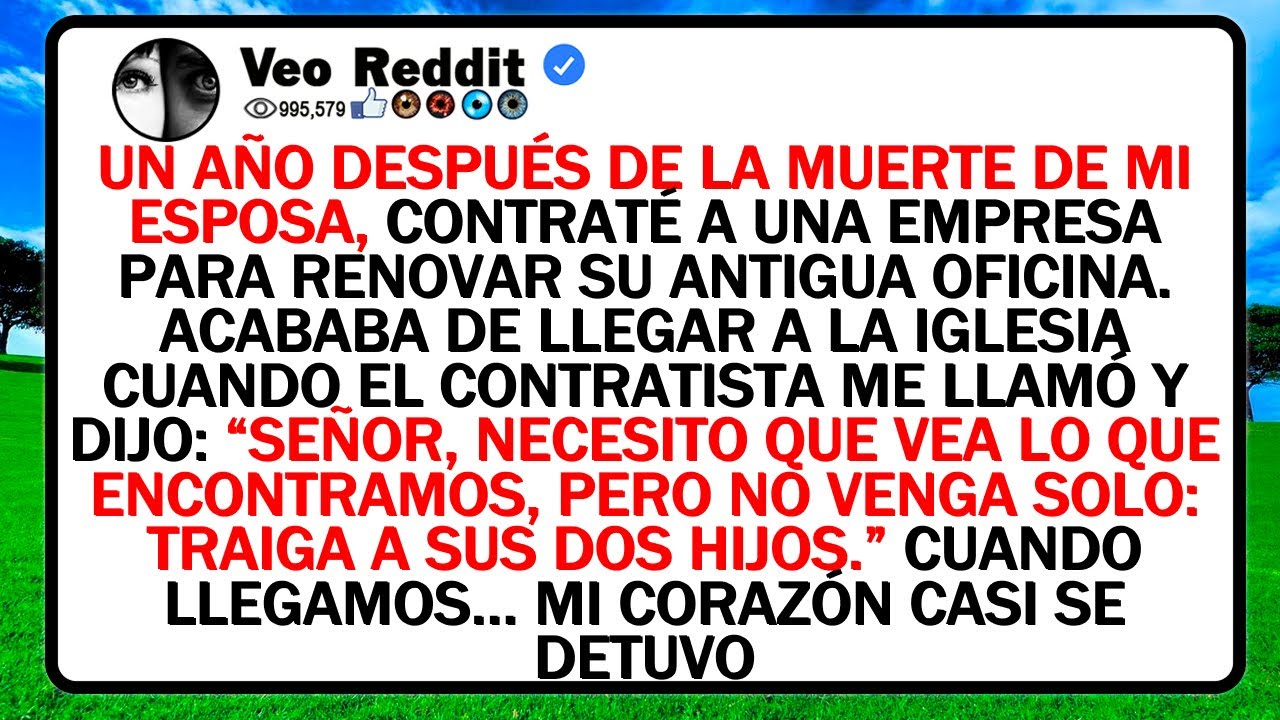Un Año Después De La Muerte De Mi Esposa, Contraté A Una Empresa Para Renovar Su Antigua Oficina.