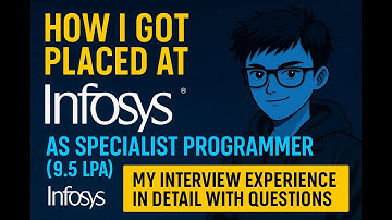 My Infosys Specialist Programmer Journey | Full Interview Experience & Placement Tips
