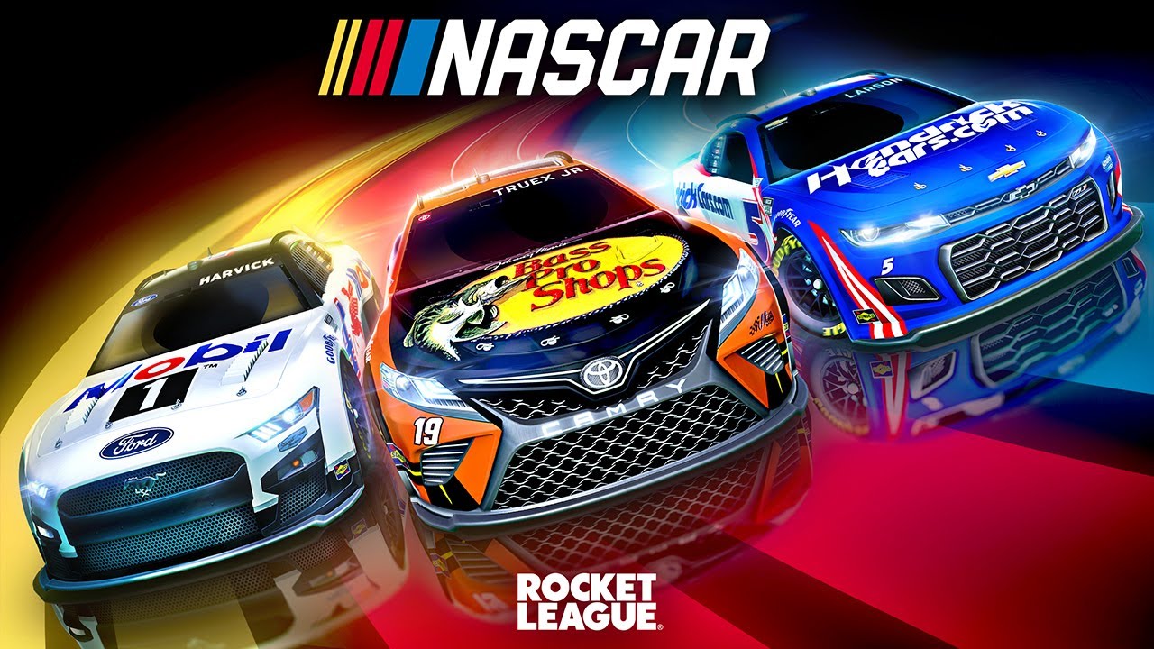 Race with NASCAR's 75th Anniversary and IRL Rocket League Car