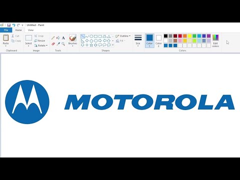 How to draw the Motorola logo using MS Paint | How to draw on your computer