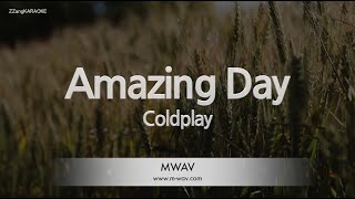 Video thumbnail of "Coldplay-Amazing Day (Karaoke Version)"