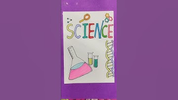 Science project work design:: science assignment front page design::science border design #shorts