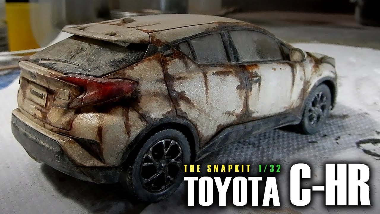 アオシマ】 TOYOTA C-HR 【楽プラ THE SNAPKIT 1/32】 - YouTube