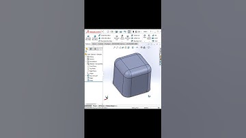 Fillet Feature In Solidworks #shorts #solidworkstutorial