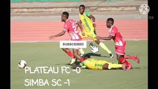 GOLI LA CLATOUS CHAMA                                        |PLATEAU 0 SIMBA 1|