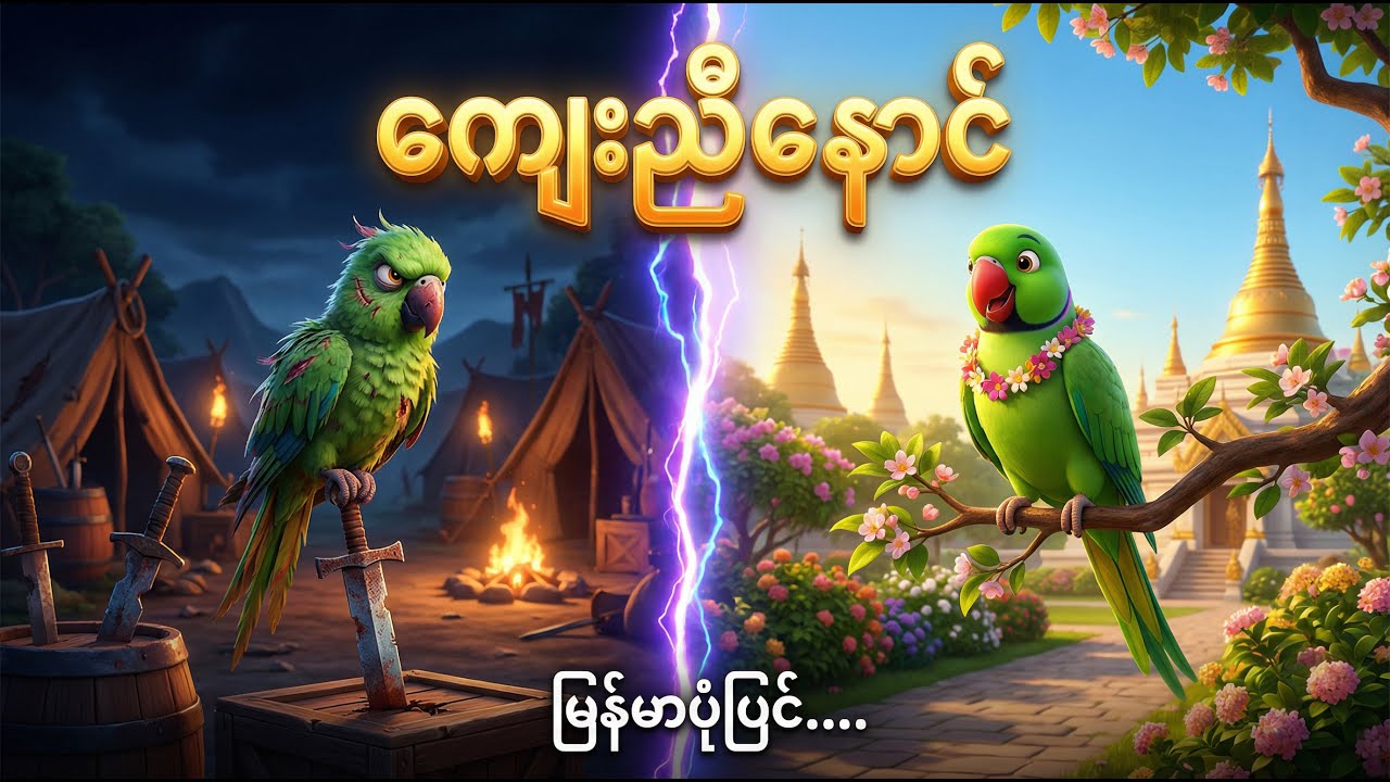 အပေါင်းအသင်းက လူကို ဘယ်လို ပြောင်းလဲစေသလဲ? 🦜🦜 ကျေးညီနောင် (ပညာပေးကာတွန်းပုံပြင်)