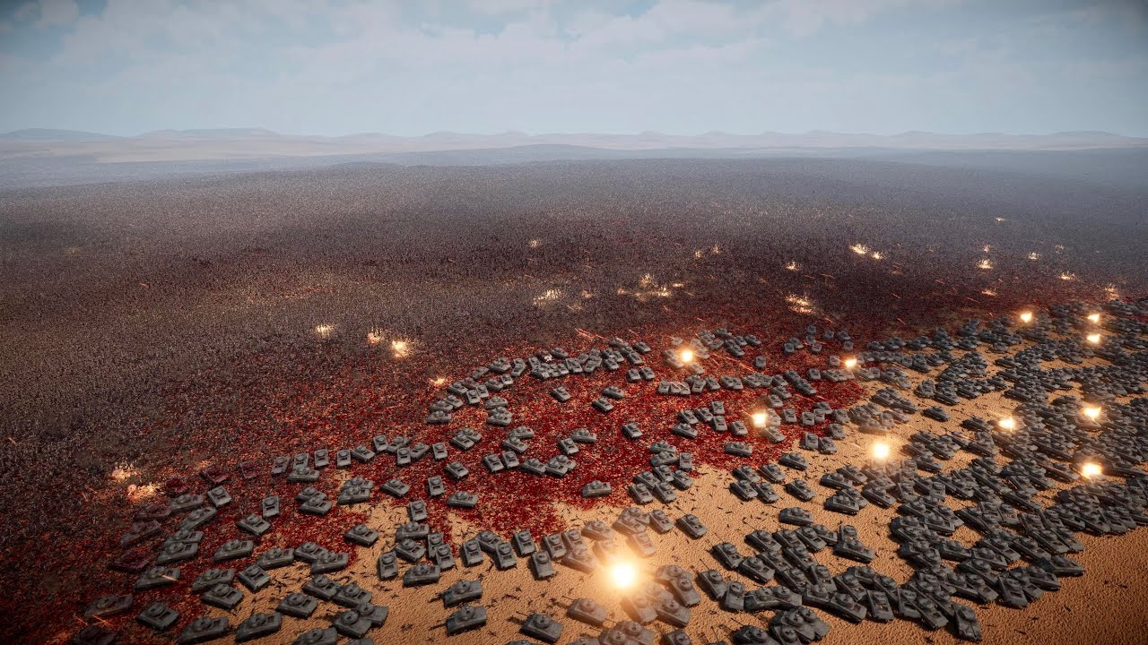 10,000,000 ZOMBIES vs 1,000 TANKS Ultimate Epic Battle Simulator 2