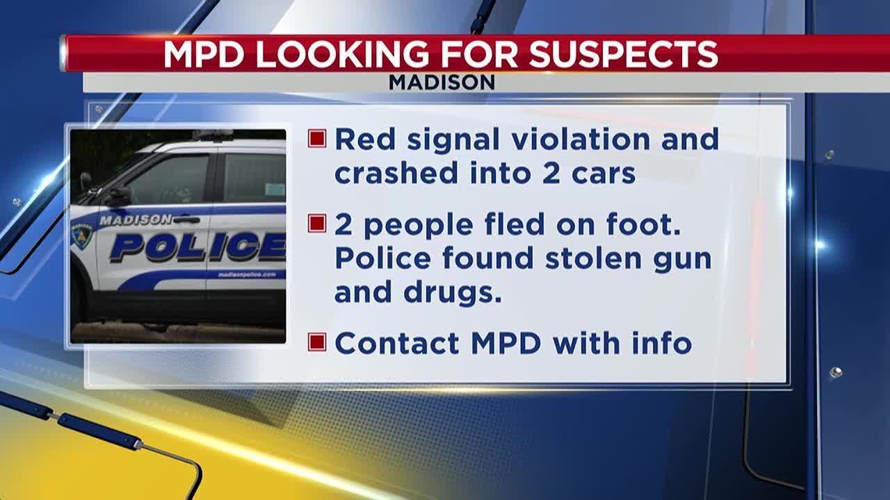 Madison Police search for suspects accused of fleeing from traffic stop ...