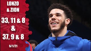Lonzo Ball (career high!) & Zion Williamson GO OFF in Pelicans' OT win vs. Wolves | NBA Highlights