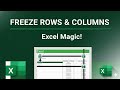 How to Freeze Panes in Excel | Keep Rows & Columns Visible Easily