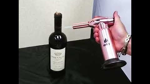 Open your wine bottle with a Butane Torch