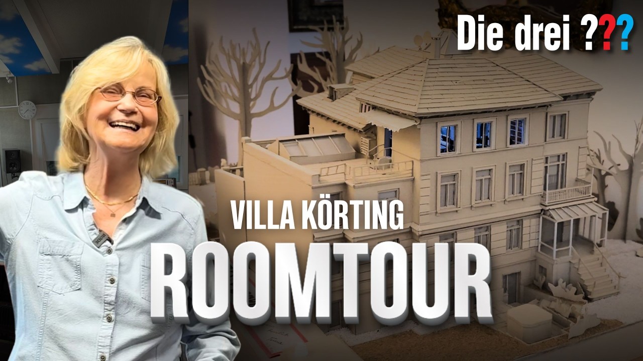 Heikedine Körting führt durch das Die drei ??? Hörspielstudio