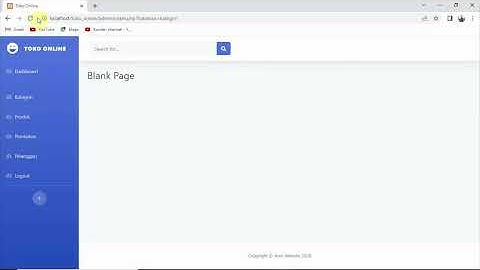 02 - Tutorial Membuat Toko Online Dengan PHP dan Mysqli - Download Template Admin