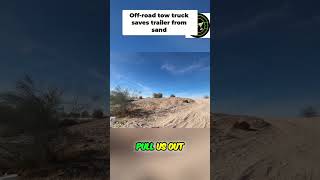 Off-Road Beast Pulls Trailer Through Desert Sand! #shorts