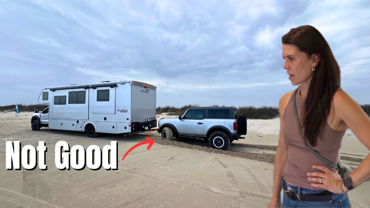 We tried FREE beach camping in our RV… It didn't go well