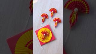 DIY Beautiful Diwali Wall Hanging craft || Diwali Decoration ideas || paper Diya making #shorts