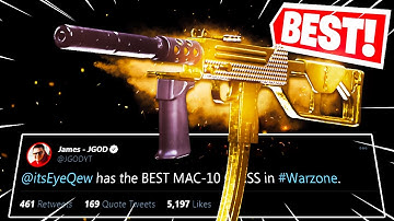 the MAC-10 is BROKEN in WARZONE! (Best MAC-10 Class Setup) - Cold War Warzone