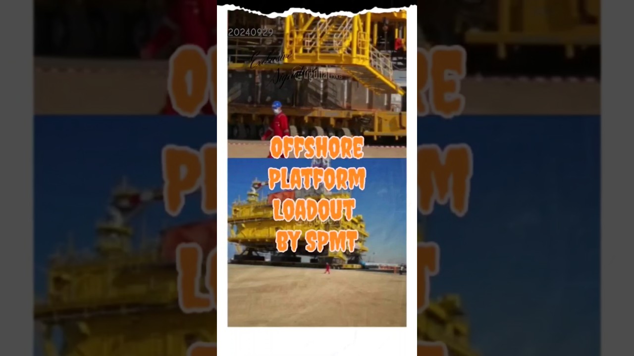 Offshore heavy Platform ( 5600 Tonnes ) lifting and loadout to the barge by SPMT.