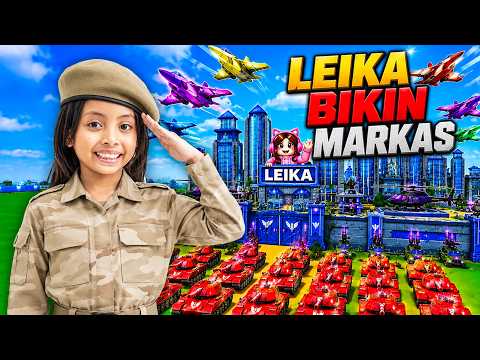 BISA BANGUN KOTA ‼️ LEIKA BIKIN KOTA MIRIP BROOKHAVEN DI MINI WAR [ROBLOX INDONESIA]