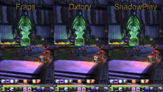 Dxtory vs Fraps vs ShadowPlay side by side gameplay