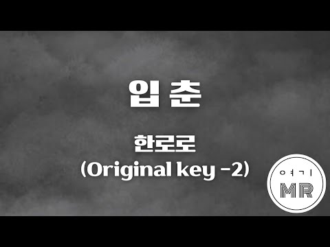 입춘 - 한로로 (원키-2/Eb) 여기MR / KPOP / Karaoke / Music / 노래방