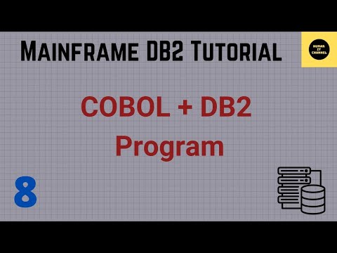 COBOL + DB2 Program - Mainframe DB2 Tutorial - Part 8 #COBOL