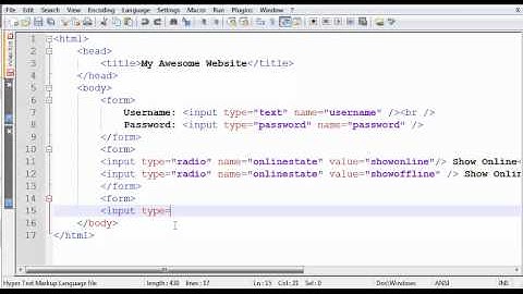 HTML & CSS Tutorial Part 6 "Forms"