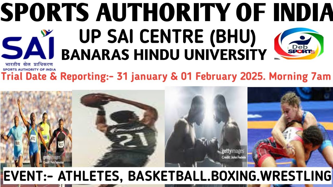 SPORTS AUTHORITY OF INDIA.SPORTS TRIAL IN UP SAI CENTRE BHU.UP SPORTS ...