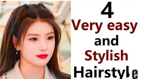 4 Very easy simple hairstyles for long hair/Beautiful hairstyles for ladies//Hair style girl simple 