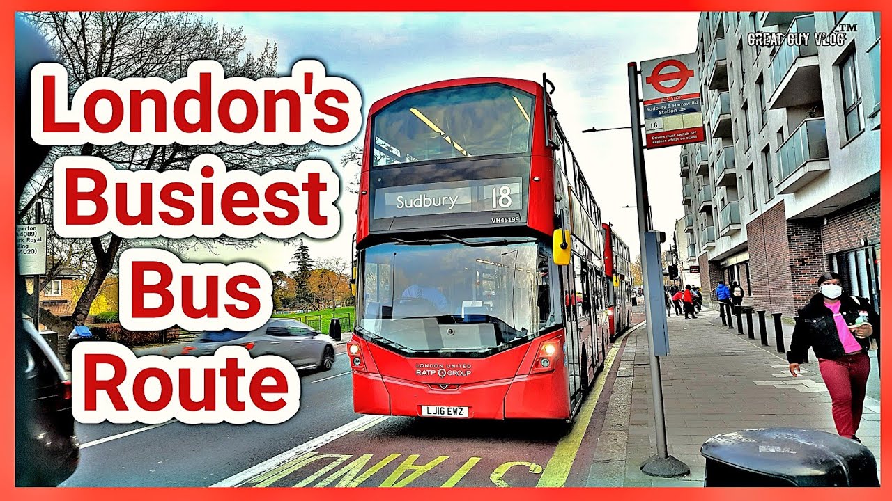 🇬🇧London Bus🚌Ride||Bus No 18 Euston to Sudbury||London Double Decker Bus||Great Guy Vlog