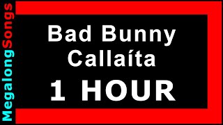 Callaíta - Bad Bunny 🔴 [1 hora] 🔴 [1 HOUR] ✔️