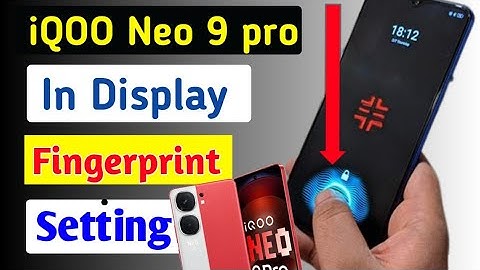 Iqoo Neo 9 Pro In Display Fingerprint Lock Setting/How to in display fingerprint lock in iqoo neo 9