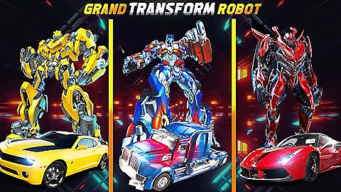 Grand Robot Car Transform 3D Game - Level 3
