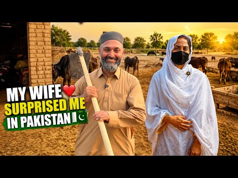 I Never Expected This! My Wife Surprised Me in Pakistan ❤️ Joining Me for a Morning Walk 🇵🇰