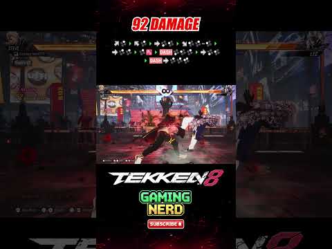 92 DAMAGE | Steve Fox Combo Tekken 8 Season 2 #shorts #tekken8 #youtubeshorts